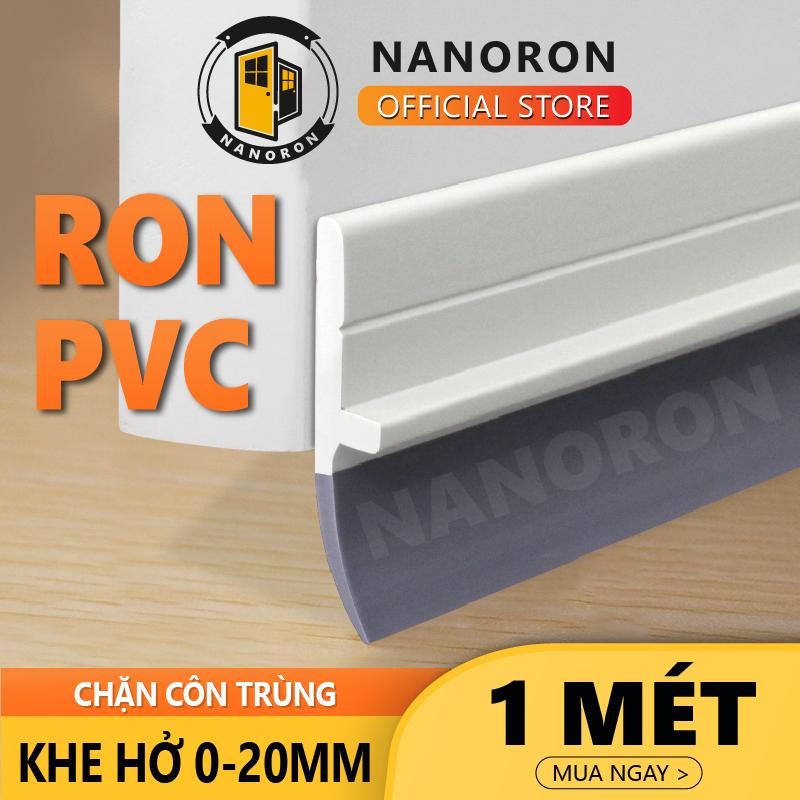 Ron pvc chặn khe hở đáy cửa, Thanh cao su dán chân cửa NANORON chắn khe hở,  chống côn trùng, cách âm, phù hợp mọi loại cửa RPVC