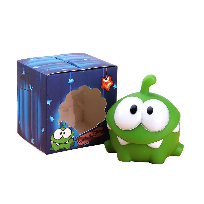 Frog Leon Cut Rope Frog Squeeze and Sound Cartoon Doll Cake Decorative ...