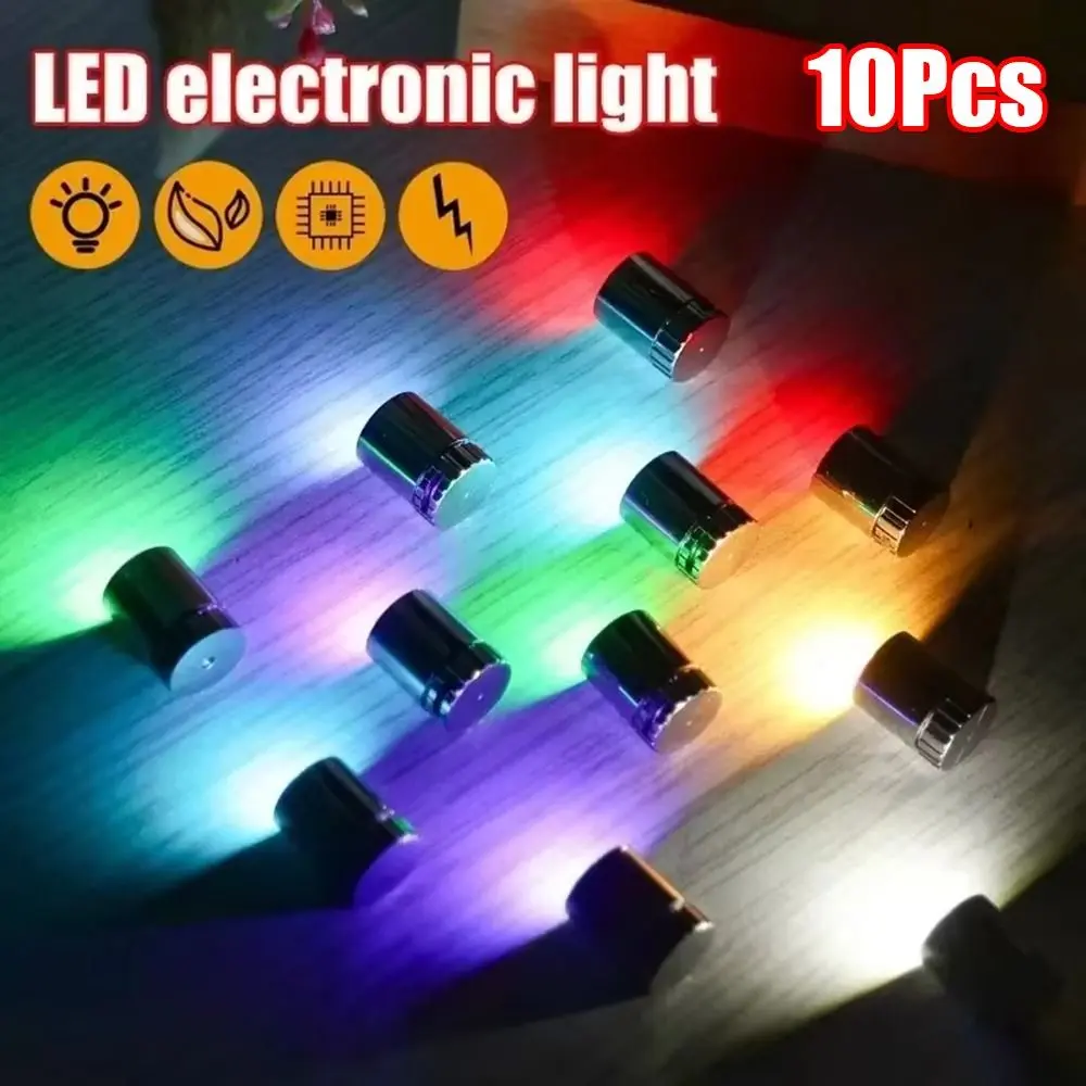 10Pcs New Small Mini LED Light Battery Powered Colorful Light Bulb ...