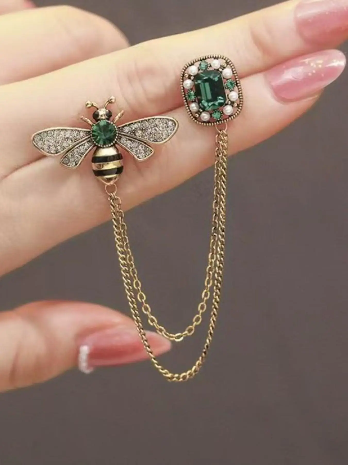Vintage Bee Design Brooch Pin, Fashionable Jewelry for Women & Men, Trendy All-match & Exquisite Brooch for Birthday Gift