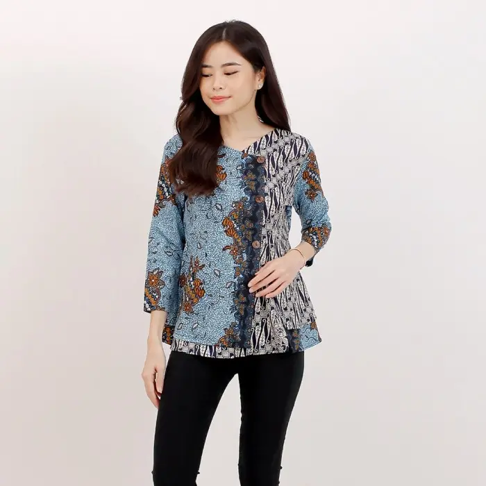 Atasan Batik Wanita Motif Cantik /Bluose Batik Wanita A615