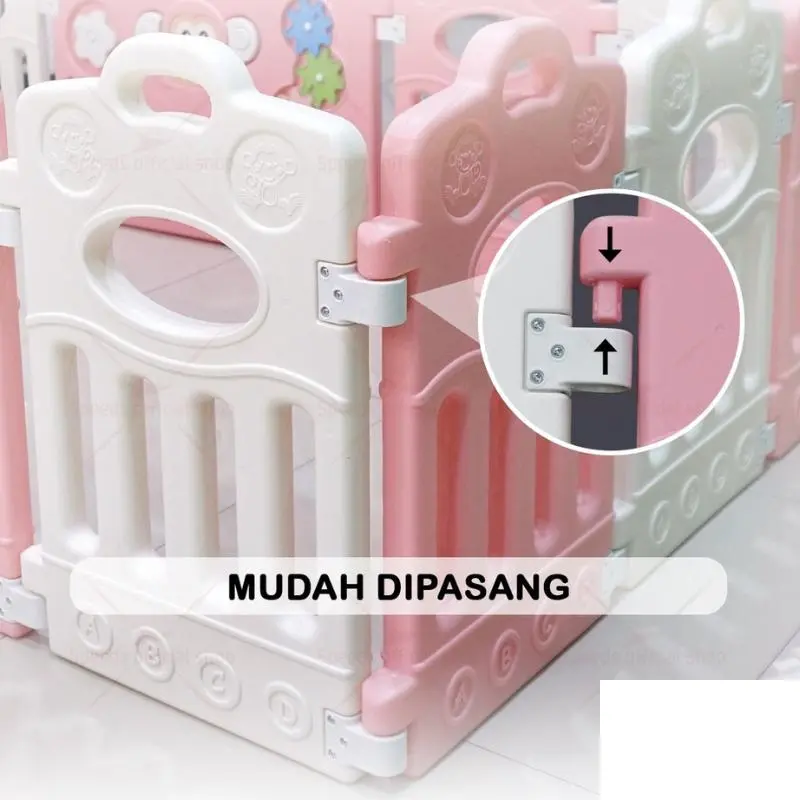 TOYSBAR Pagar Mainan Anak Pagar UK. S/M Motif Monyet  M1205 Bayi 6