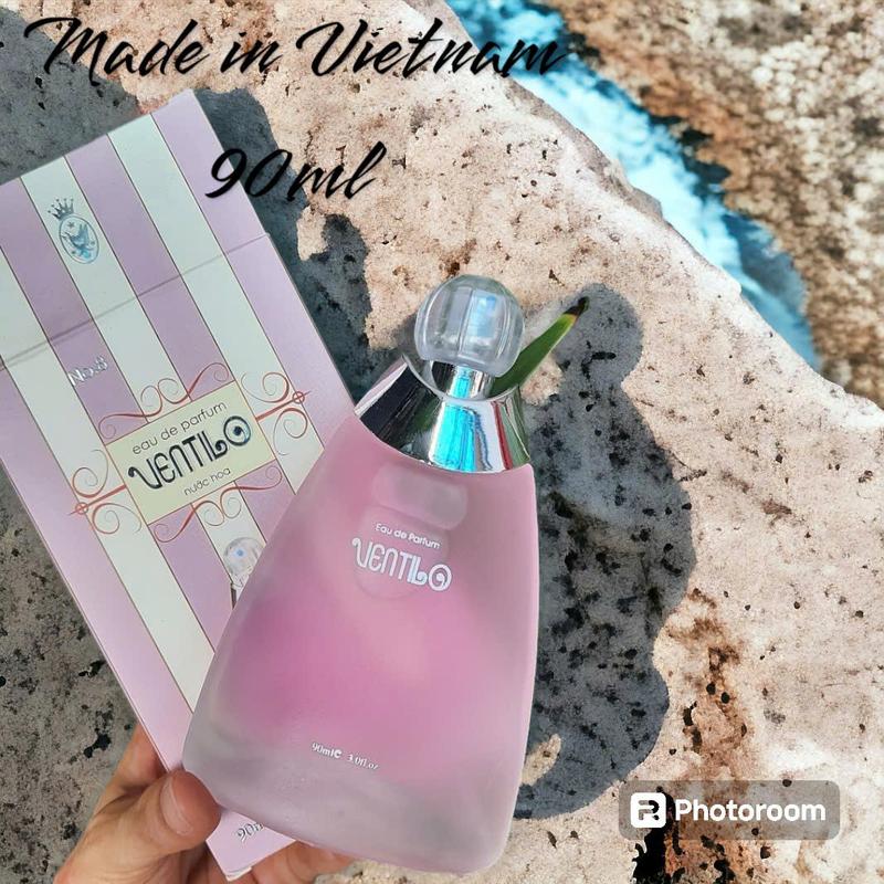 Nước hoa Ventilo Bầu Hồng dung tích 90 ml hương hoa nhẹ nhàng, lưu hương trên 4 tiếng. Perfume for Women
