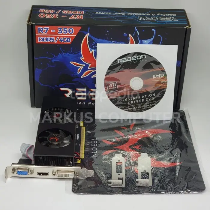 VGA AMD-R7 350 4GB DDR5 RADEON GRAPHICS INCLUD PANEL CESSING SFF ORI [JB1] 1