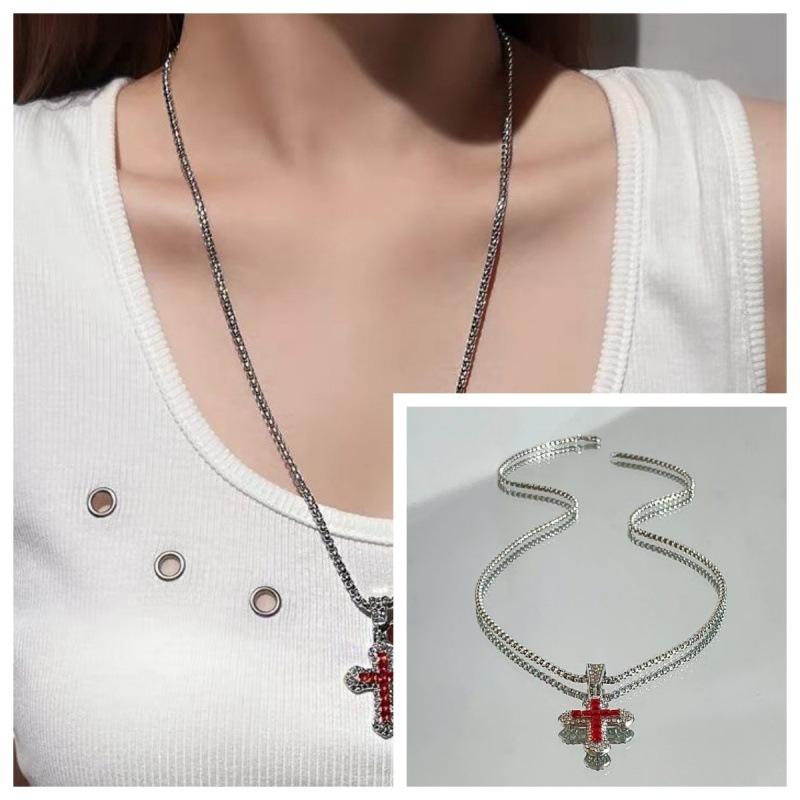 Product Introduction of Vòng Cổ, Thời Trang Phong Cách Âu Mỹ Siêu Lấp Lánh, Thiết Kế Rand Cross, Thích Hợp Cho Dây Chuyền Clavicile, Giá Cả Phải Chăng, Sang Trọng Tinh Tế, Cao Cấp, Phong Cách Ngầu Đơn Giản 2