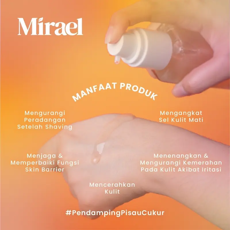 Mirael Brightening After Shaving Serum Mencerahkan Setelah Cukur 78 ML 2