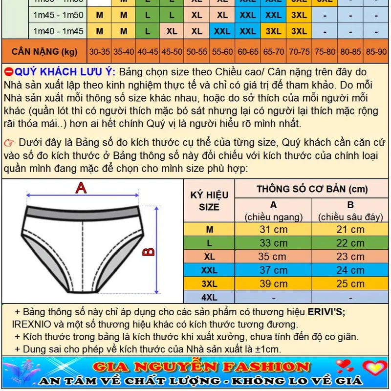 Combo 5 quần lót nam, lưới thun lạnh thông hơi, hàng Erivis Việt Nam, chất lượng cao 1