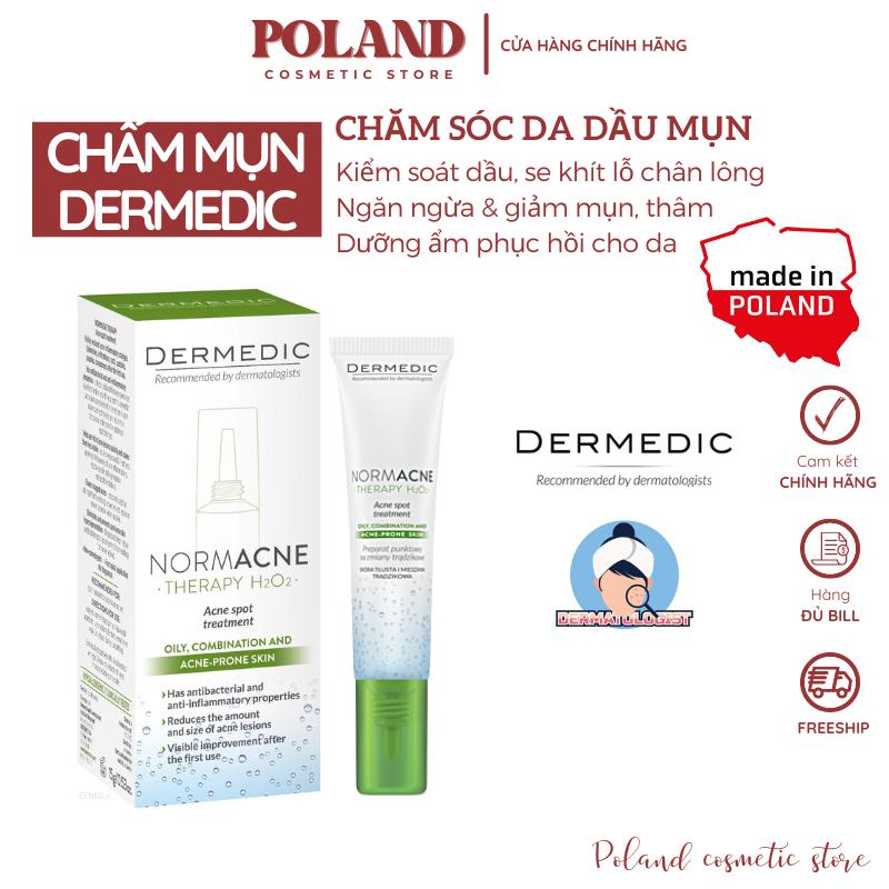 Kem chấm mụn Dermedic Normacne Therapy H2O2 giúp giảm mụn sưng đỏ 15ML 2