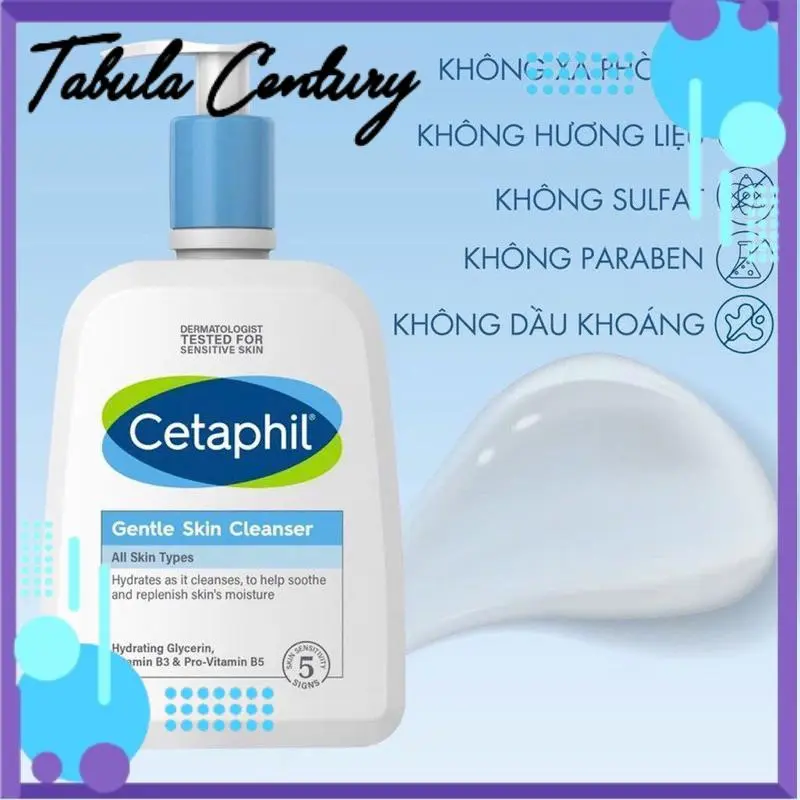 Sữa rửa mặt dịu nhẹ Cetaphil 500ml mẫu mới dành cho da dầu và da nhạy cảm - Tabula Century