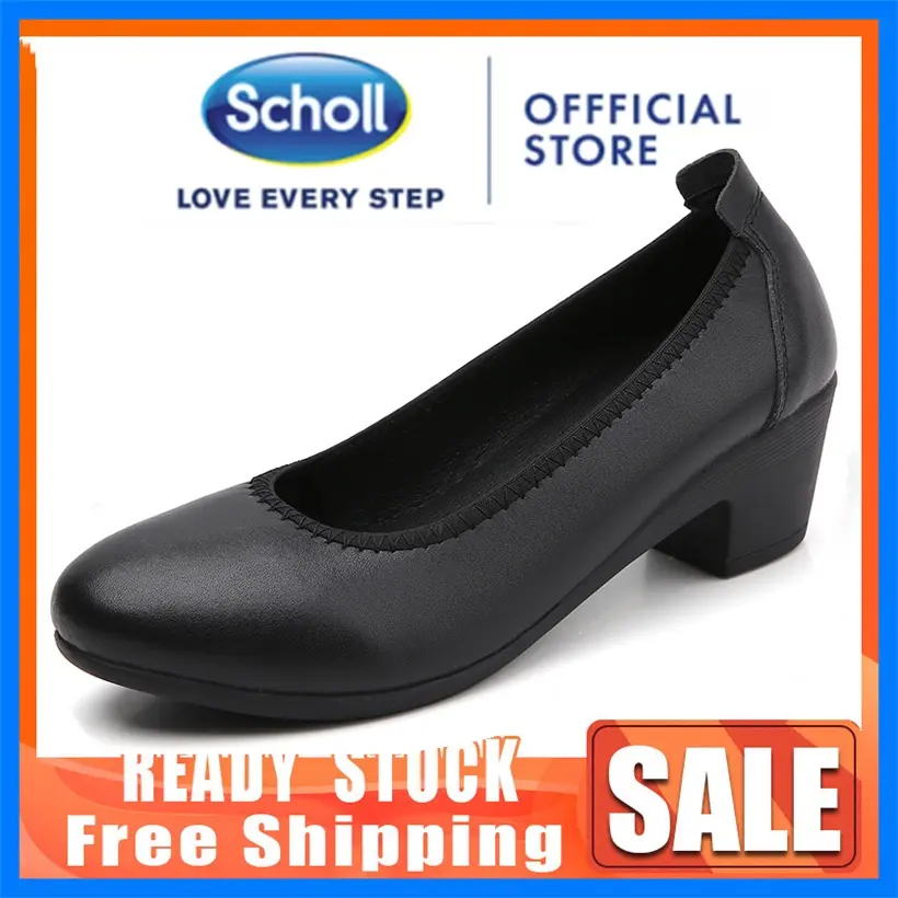 Kasut Wanita, Scholl, Kasut Kulit Kasual, Kasut Wanita, Loafers, Gaya Bot