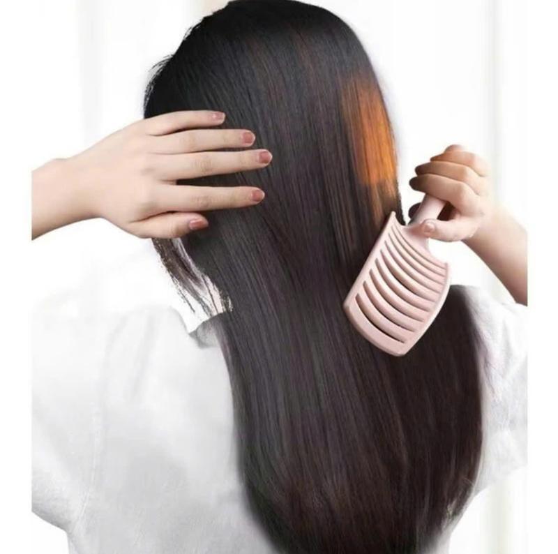 Lược Bán Nguyệt Chải Tóc Gỡ Rối Đa Năng - Lược Chải Làm Tạo Phồng Chân Tóc - Lược Massage Đầu 2