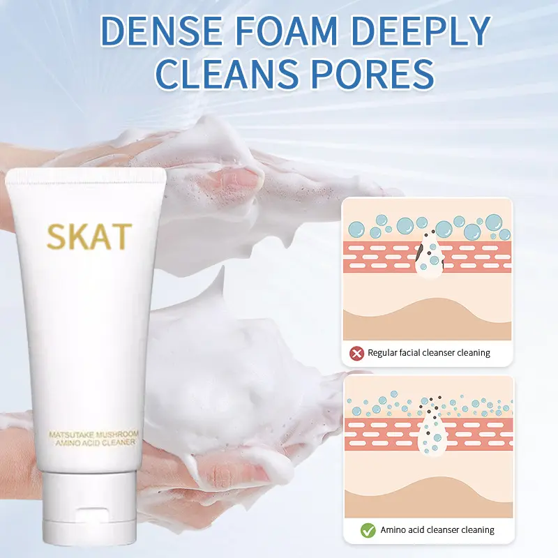 SKAT Amino Acid Cleansing Milk: Deep Cleanse, Control Oil, and Hydrate salicylic  acid  cleanser