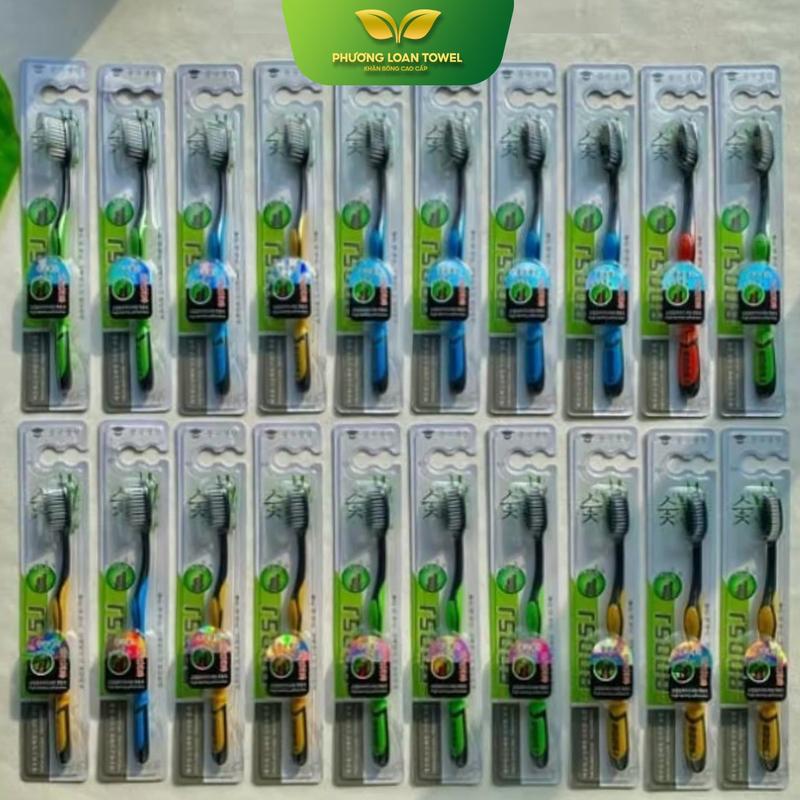 Combo 1 hộp 30 cái bàn chải đánh răng, than tre hoạt tính Hàn Quốc