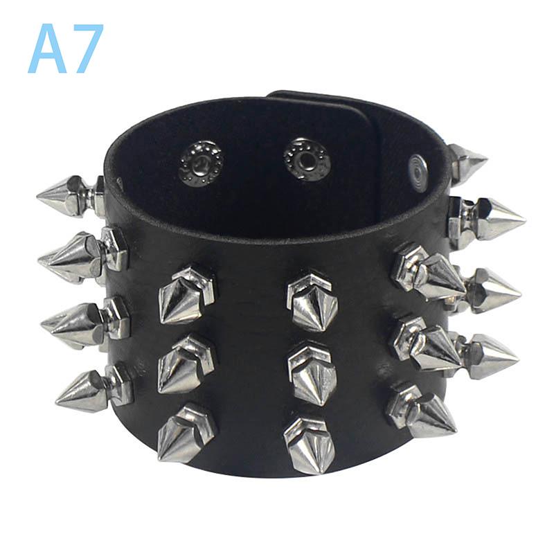 Product Introduction of Vòng Tay Phong Cách Punk Thời Trang Thập Niên 90, Cá Tính, Làm Bằng Da PU, Ba Hàng Đinh Tán, Vòng Tay Vuông, Vòng Tay, Thích Hợp Cho Bữa Tiệc Năm 2024, Tuyệt Vời Làm Quà Tặng 23
