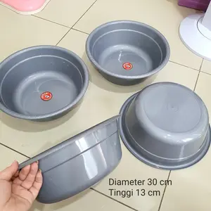 BISA COD Baskom Plastik Tebal ONDORI ABU BESAR Serbaguna Anti Pecah