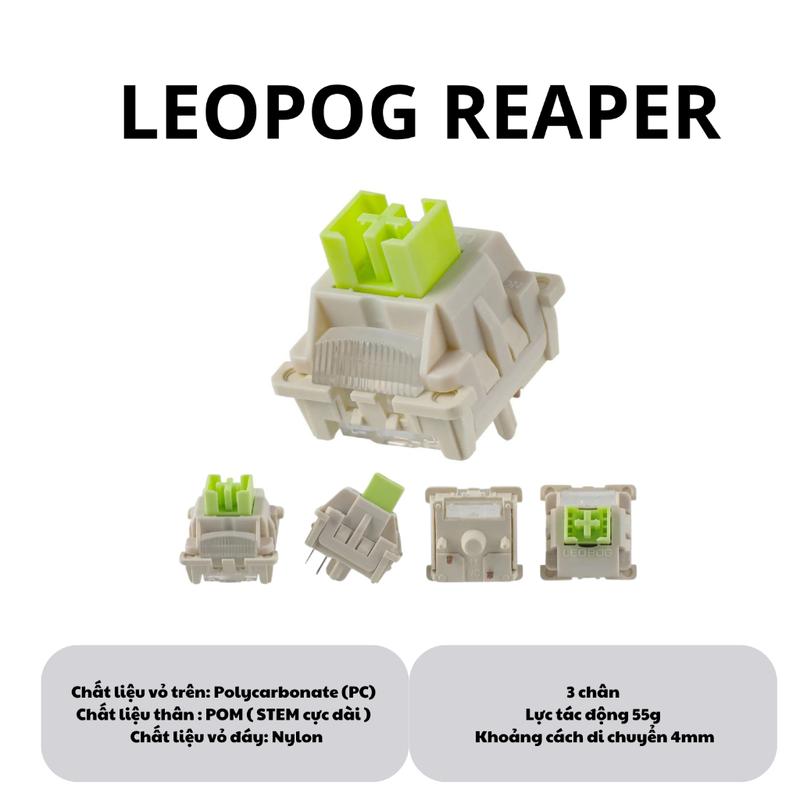 Combo 30 switch bàn phím cơ Reaper Leobog - trục cơ bàn phím - 5pin - Lube sẵn - Trục Switch của Aula
