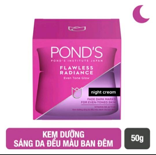 Kem hỗ trợ dưỡng trắng da  PONDS FLAWLESS RADIANCE  NIGHT CREAM 50g