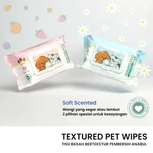 Paw Pee Poo Pet Wipes Tissue Basah Anjing Kucing Cleaning Wipes Tisu Basah Hewan