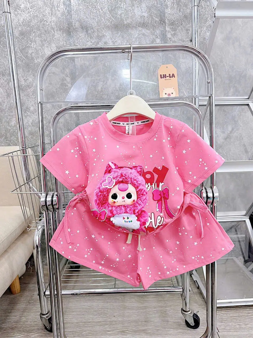bộ đồ Bayby three bé gái dễ thương chất liệu thun lạnh thoáng mát size 9-44kg (vũ cs5)