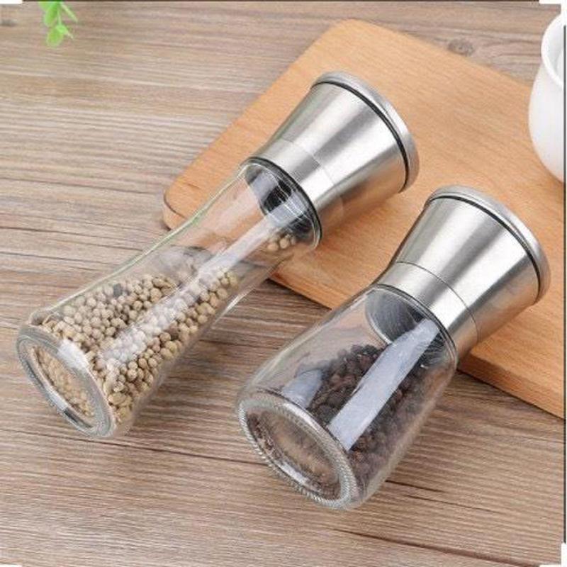  Lọ Xay Tiêu Muối ớt Gia Vị Cầm Tay Nắp Inox Cao Cấp Chống Han Gỉ 