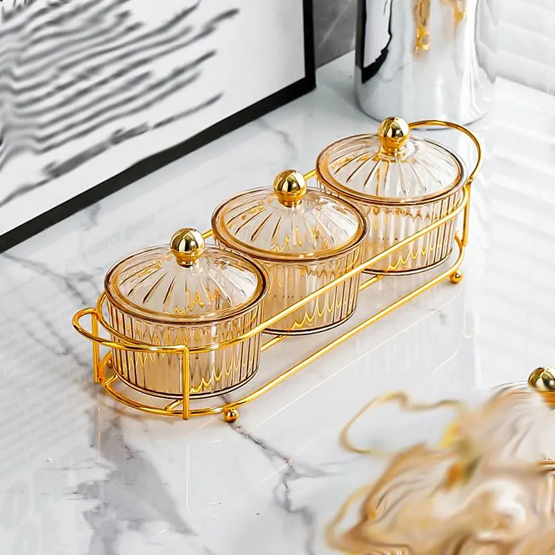 Snack Serving Box, 1 Set Luxury Transparent Candy Box, Snack Boxes, Candy Container, Snack Serving Tray for Home Party Decoration, Festival Party Snack Boxes, Kitchen Accessories