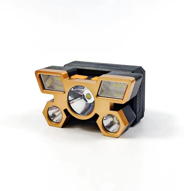 Portable Headlights, 5 Led Headlight, Outdoor Water Hiking Camping Light, Durable Headlight, Camping & Hiking Equipment,  Fathers Day Gift 6