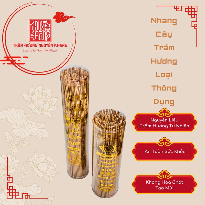 [Mùi Thơm Dịu Nhẹ,Không Nồng ,Không Pha Bột Quế] Nhang Trầm Hương Loại 3 Tấc - 4 Tấc Nhang Ống Nhựa 500gram Dầu Thơm Phòng Dầu Thơm