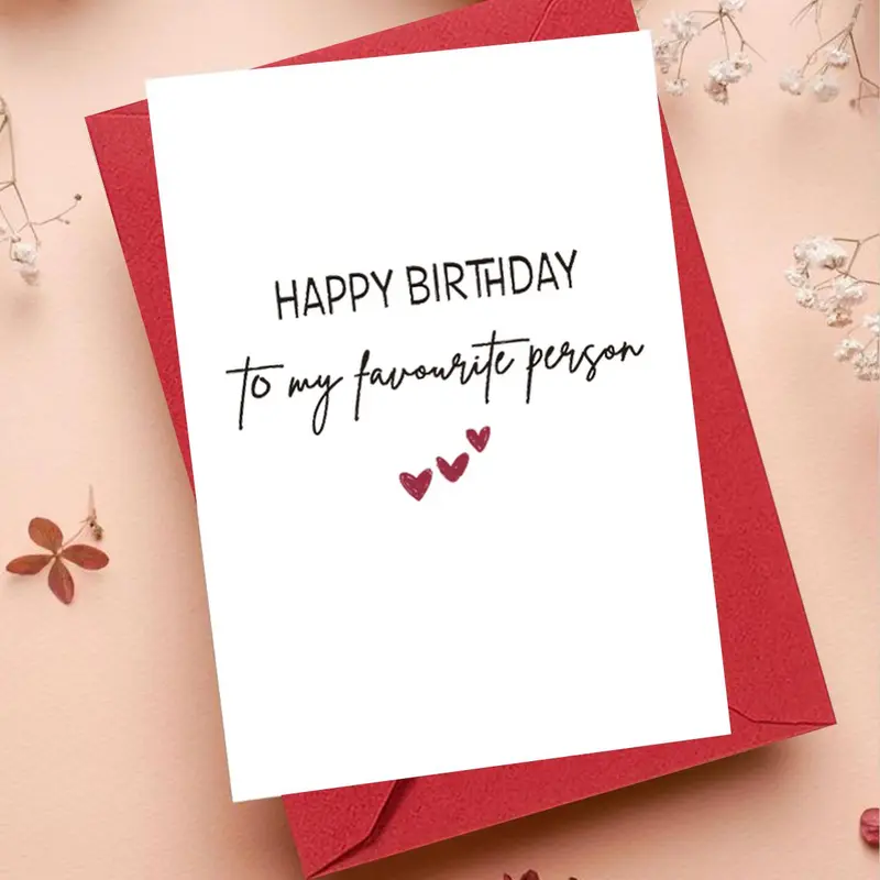Happy Birthday Greeting Card, 1/3/50pcs Birthday Card with Envelope, Birthday Gift for Friend & Family, Birthday Supplies, Fun Party Cards 5