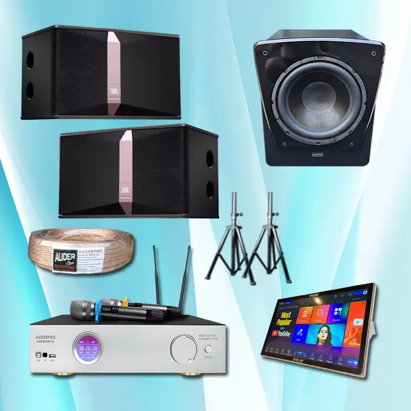 Paket home karaoke auderpro harmony + J8L jb1 kualitas suara jernih untuk ruang super vip