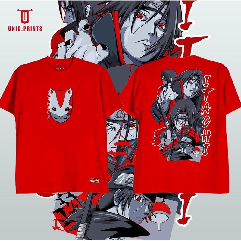 Áo Thun Cotton, UNIQ.PRINTS, Họa Tiết Mới Của Itachi Naruto, Dành Cho Nam Và Nữ, Với Tượng Nhỏ Ngẫu Nhiên Miễn Phí, Thích Hợp Làm Quà Tặng 3