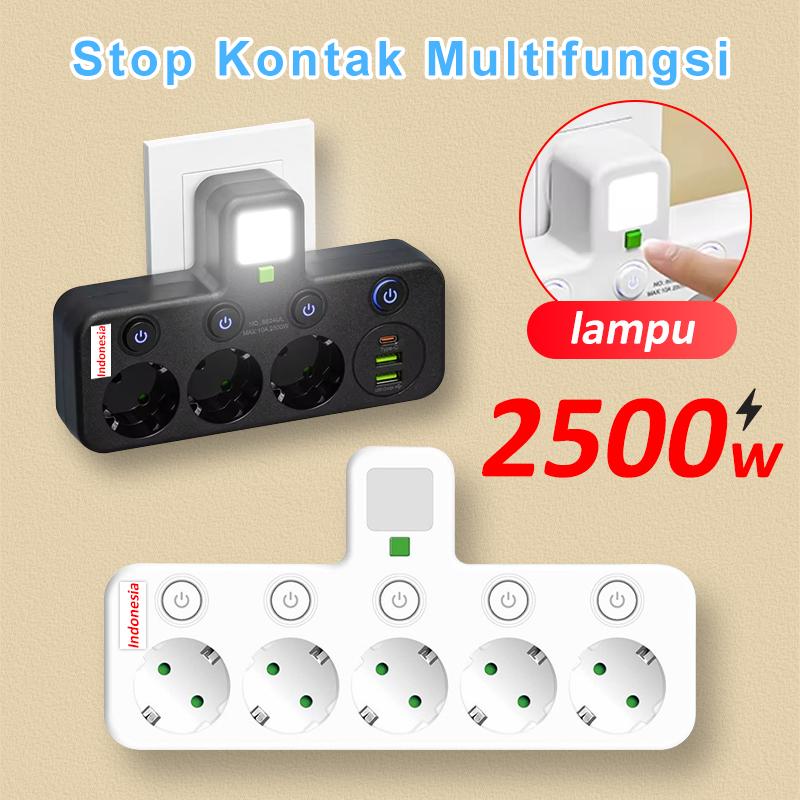 Stop Kontak Multi Outlets Expander EU Plug Power Strip Home Office 2/3 ...
