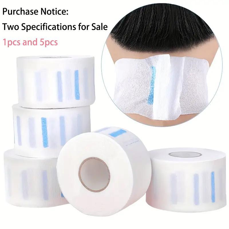 Disposable Barber Paper Neck Strips, Hairdressing Stretchy Wrap & Neck Paper Tissue Roll for Salon Haircut Styling Coloring Spa Massage, Durable Neck Patch, Neck Care Paper 5