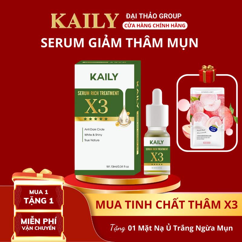 [MUA 1 TẶNG 1] - TINH CHẤT THÂM X3 - Hỗ trợ mờ thâm, dưỡng trắng da, căng bóng da - KAILY COSMETIC Skincare Serum Làm Đẹp Da Cấp Ẩm