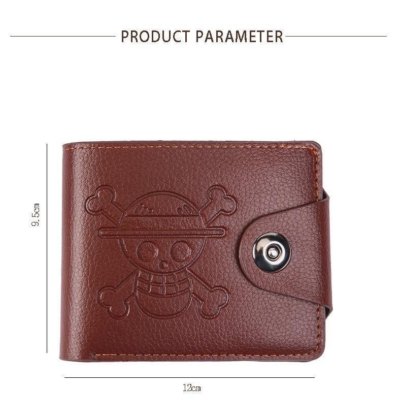 Product Introduction of New men's wallet, zipper multi-card position trendy cartoon short wallet 0