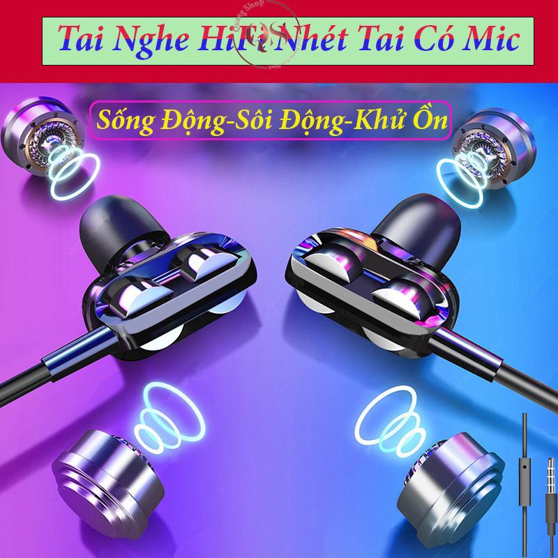 Tai Nghe Có Dây S2000 Gaming Super Bass Chống Ồn Hiệu Quả Có Mic Đàm Thoại Âm Thanh Sống Động Nhét Tai Nghe Nhạc Earphone