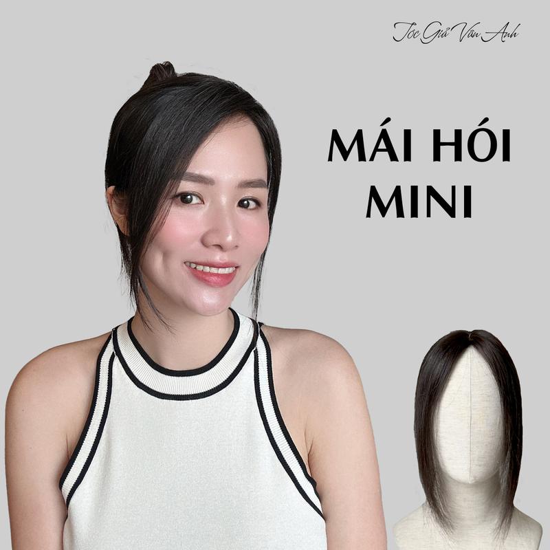 Mái hói mini 2 kẹp tóc thậ.t nữ - Tóc Giả Vân Anh
