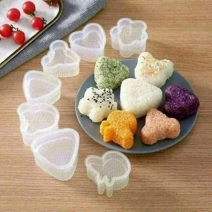Bộ khuôn làm cơm 7 món hình xinh xắn ngộ nghĩnh đáng yêu cho bé