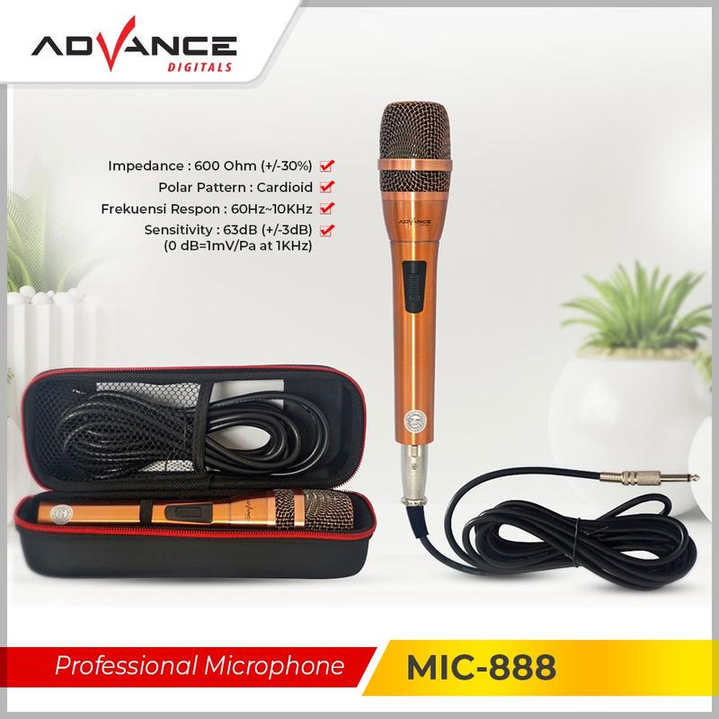 Product Introduction of Advance MIC888 Mic Karaoke Kabel Microphone 24