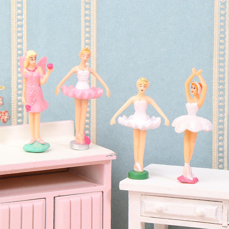 Mini Music Box Dolls Ballet Dancer Girls Figurines Fairy Princess Ornament Dancing Eight Tone Box Decor Music Box Accessories 2