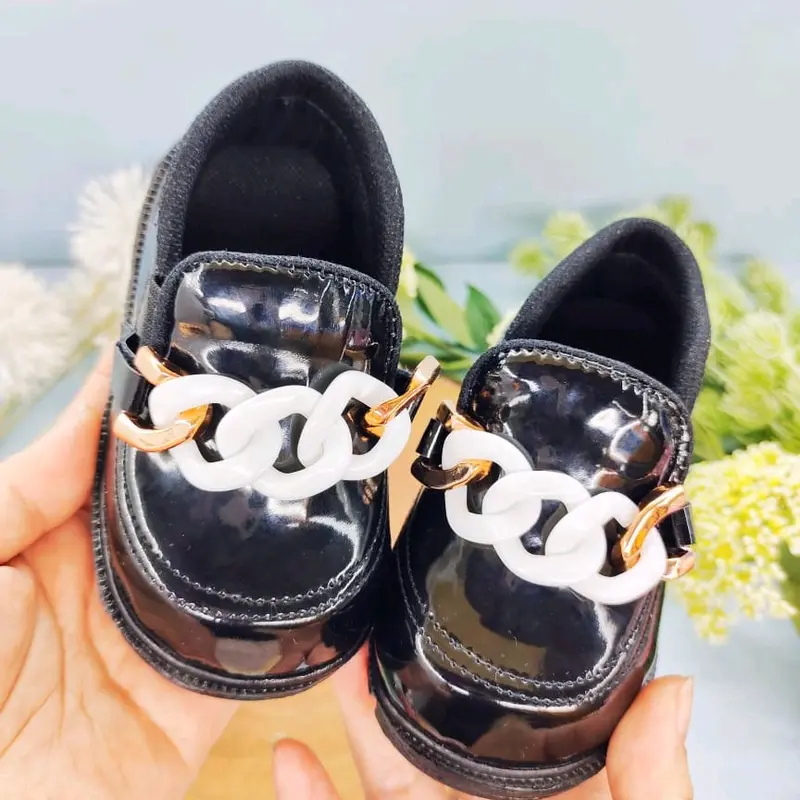 Sepatu Balet PANTOPEL RANTAI Usia 1,2,3 tahun Bahan Karet sintetis Alas Lembut Kaki Bayi 1