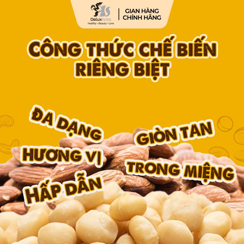 Gói Mixednuts 40g Deluxnuts |  Hạt Tổng Hợp Dinh Dưỡng Deluxnuts Snack Ăn Vặt (Gói 40g) 6