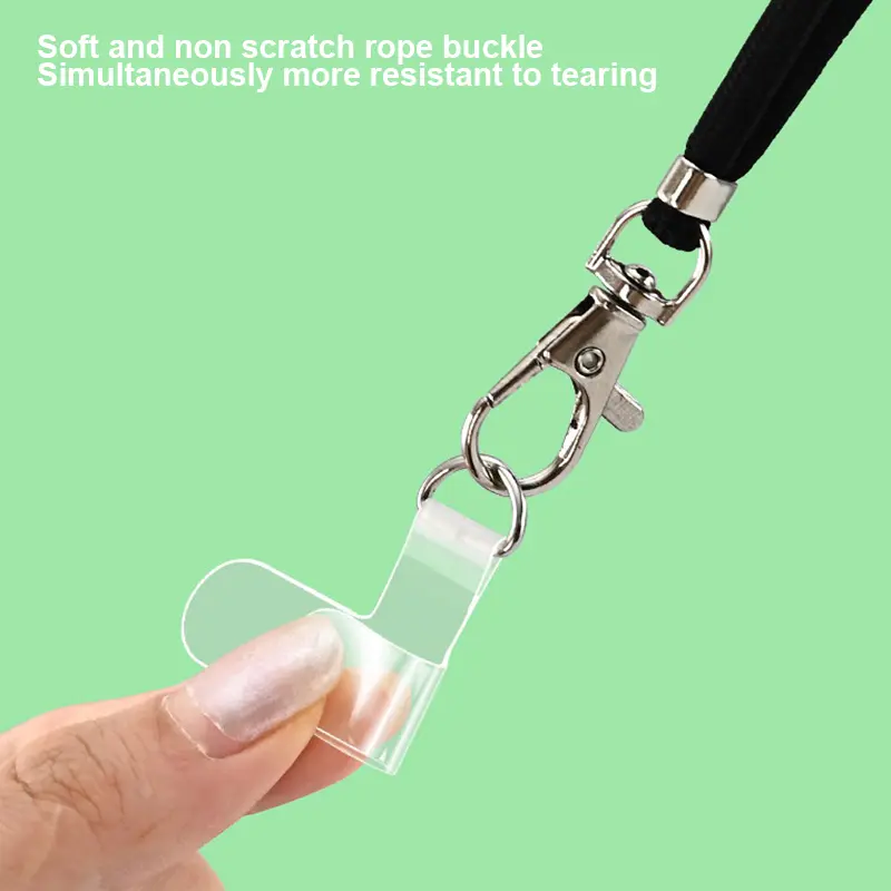 Vỏ Điện Thoại Di Động TPU, Dây Đeo Chéo, Miếng Dán Đầu Nối Đệm Trong Suốt Cao, Màng Cố Định Chống Thất Lạc, Có Dây Đeo 6