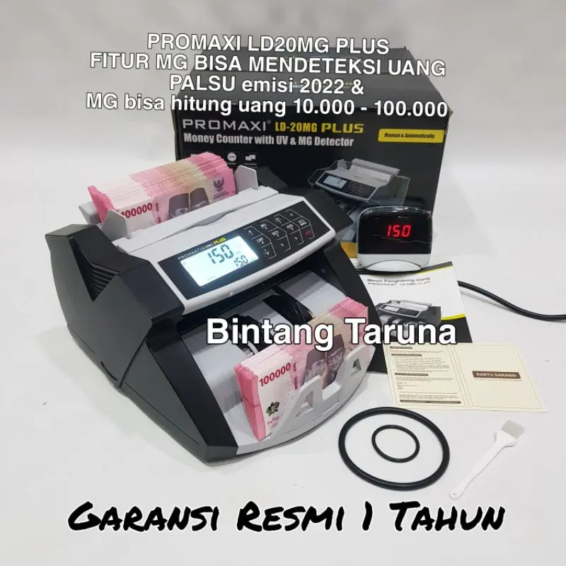 Mesin Penghitung Uang Promaxi LD-20MG Plus Money Counter Promaxi LD20MG Plus Mesin Hitung Uang PROMAXI LD20MG Plus