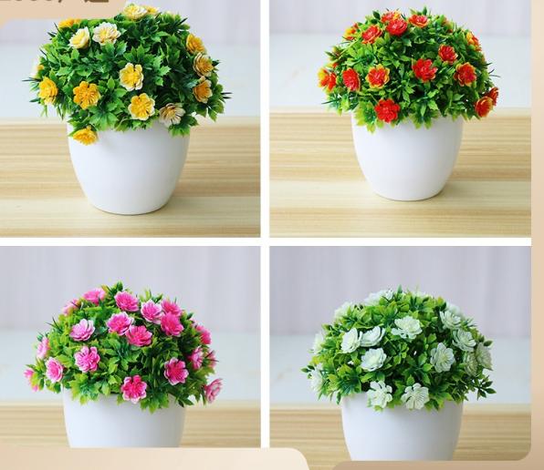 Cây Như Ý giả có hoa Trang trí decor Đám cưới Nhiều màu sắc Đồ trang trí Hoa hồng Decor Phòng Hoa Sen Trang Trí Nhà