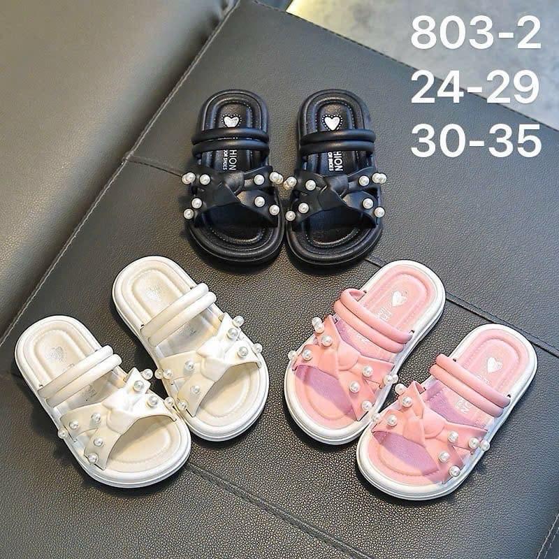 (FOM NHỎ) Dép Bé Gái Cao Cấp Phong Cách Công Chúa Bạc Hà MAMBO Thấp Gót Đa Năng Dùng Một Lần Giày Sandal Hai Cánh Đi Chơi Cao Cấp