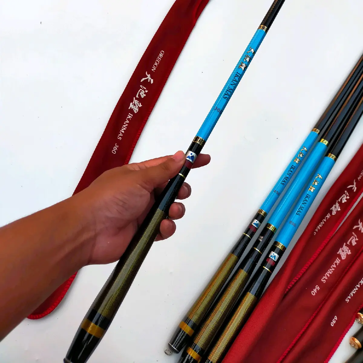 Joran Tegek Oregon Ikan Mas 360 450 540 630 cm carbon ruas panjang Pancing