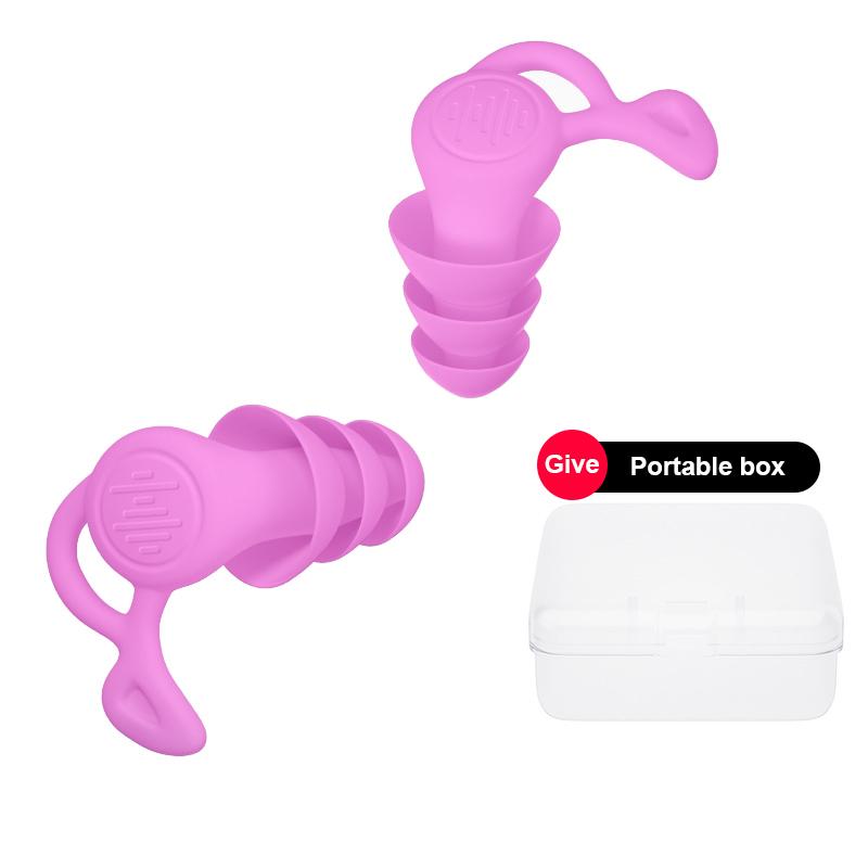 Product Introduction of 1pair Anti Noise Silicone Earplugs Swimming Ear Plugs Isolation Interference For Work Sleeping Surf Soft Comfort Ear Protector 26