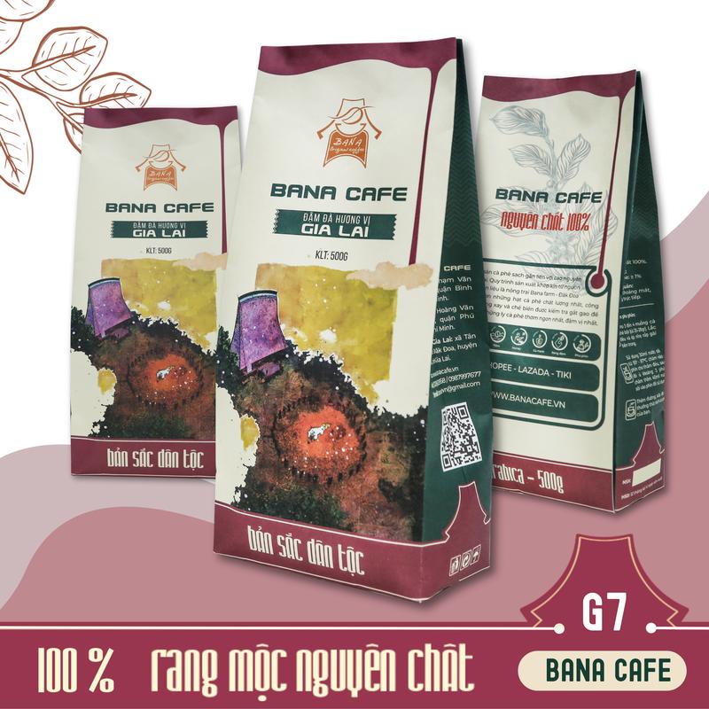 Cà phê Bana Cofe G7 | Cafe rang mộc nguyên chất 100% Arabica Natural (Pha phin/ Pha máy/ Nguyên hạt) Coffee 1