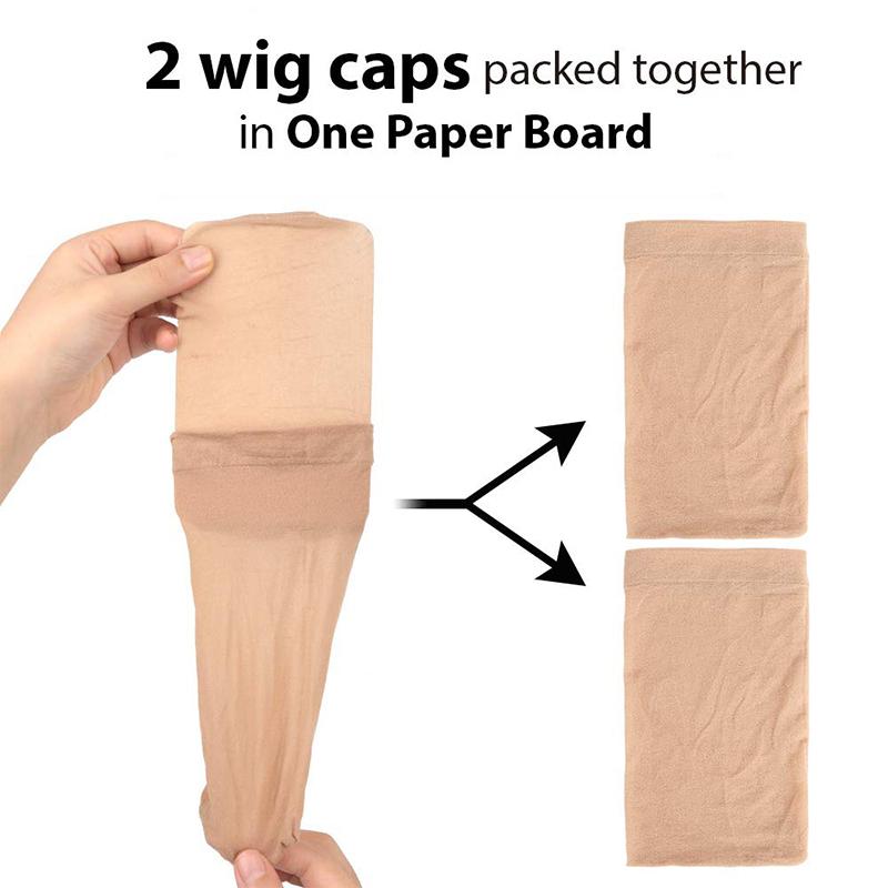 2 Pieces/Pack Wig Cap Hair Net For Weave Hairnets Wig Nets Stretch Mesh Cap For Making Wigs Free Size Wig Accessories Tools 5