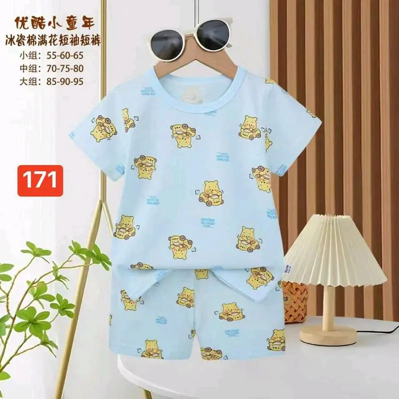 [Mẫu bảng 2 Trai 7-15kg 2025] Bộ cộc tay bé trai 7-15kg chất cotton xuất hàn Qc Cho Bé 4